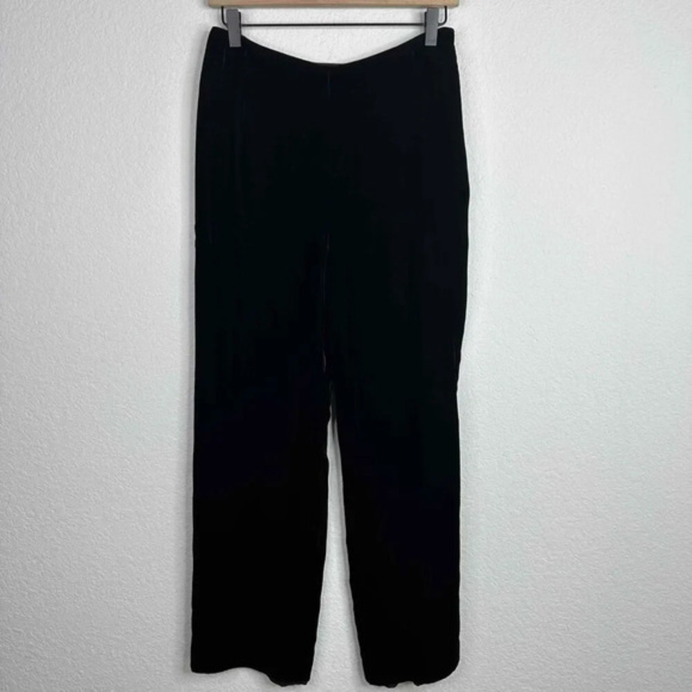 Carlisle Pants Women's Size 6 Dark Brown Velvet Velour Straight Leg Vintage Goth